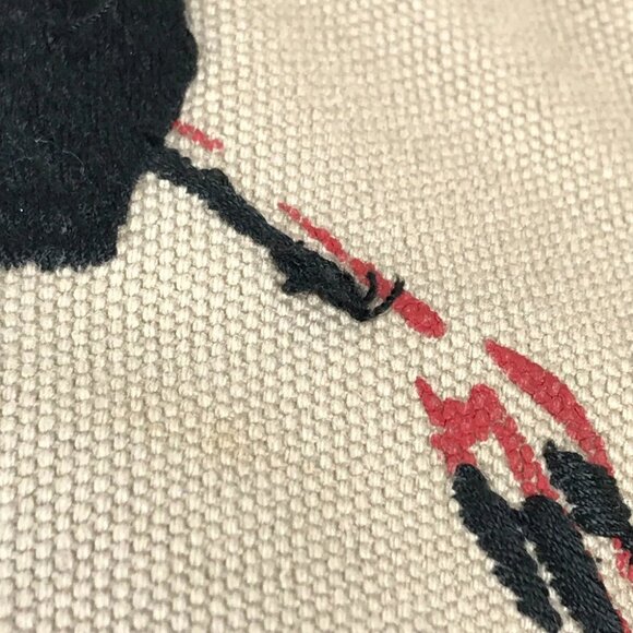 PRADA logo Shoulder Rope Canvas Tote Bag Hobo Bag Shoulder Bag - Picture 5 of 13